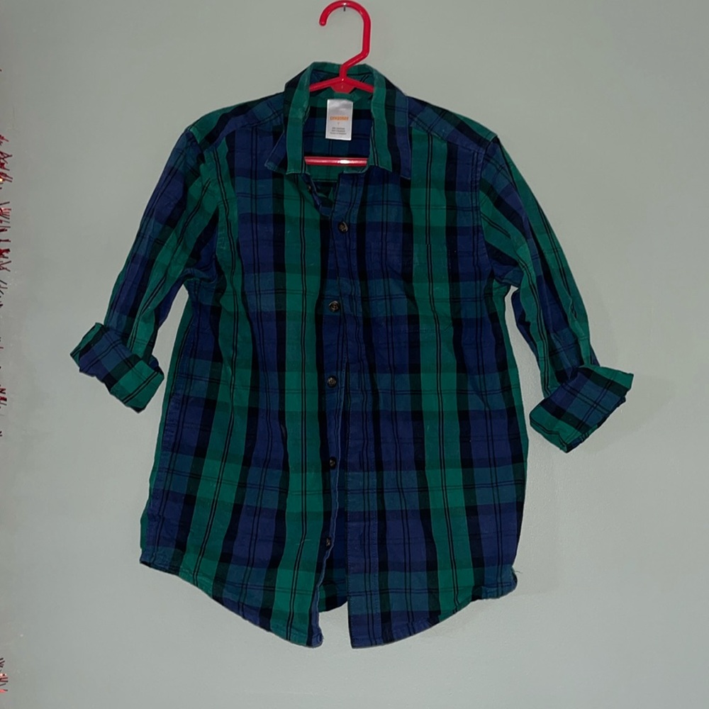 Boys Gymboree Plaid Button Up